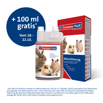 GladiatorPLUS Heimtier -​ Die Milieufütterung. 1000 ml